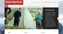 Desktop Screenshot of nasjonalparker.org